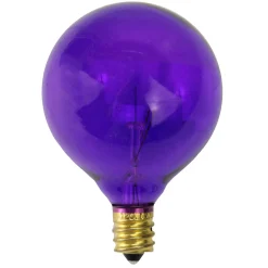 Best Pack of 25 Purple Transparent G50 Christmas Replacement Bulbs Replacement Bulbs