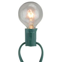 Hot Pack of 4 Transparent Clear G40 Globe Christmas Replacement Light Bulbs Replacement Bulbs