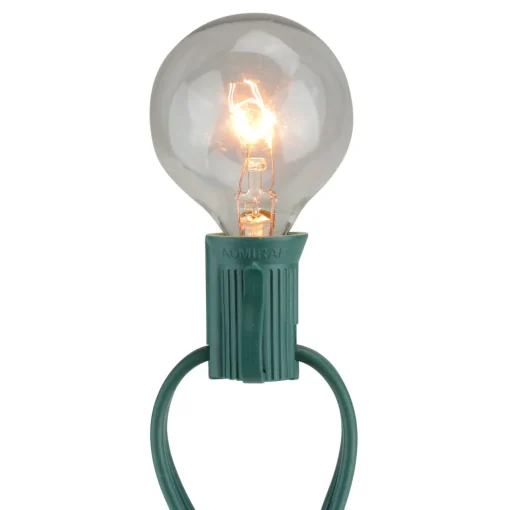 Hot Pack of 4 Transparent Clear G40 Globe Christmas Replacement Light Bulbs Replacement Bulbs