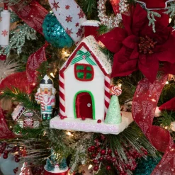 Sale Peppermint Candy House Christmas Decoration - 11