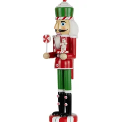 Sale Peppermint Candy Nutcracker Christmas Figure - 15