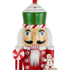 Sale Peppermint Candy Nutcracker Christmas Figure - 15