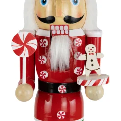Sale Peppermint Candy Nutcracker Christmas Figure - 15