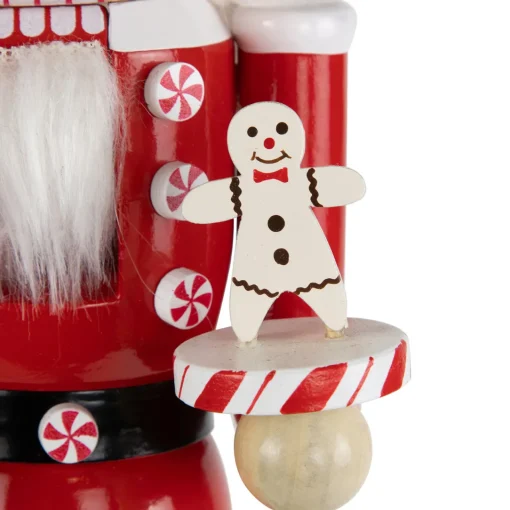 Sale Peppermint Candy Nutcracker Christmas Figure - 15" - Red and Green Nutcrackers