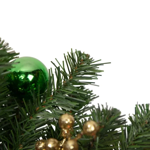 Sale Pine Foliage with Ornaments Artificial Christmas Teardrop Swag - 30" - Unlit Unlit Swags