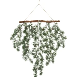 Clearance Pine Sprigs with Pine Cones Christmas Swag Wall Hanging- 27.5" Sprays, Picks & Branches