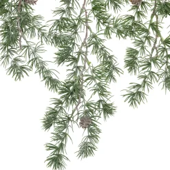 Clearance Pine Sprigs with Pine Cones Christmas Swag Wall Hanging- 27.5