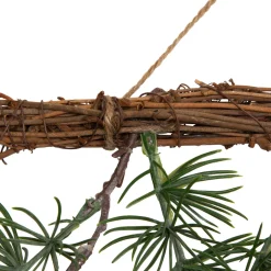 Clearance Pine Sprigs with Pine Cones Christmas Swag Wall Hanging- 27.5
