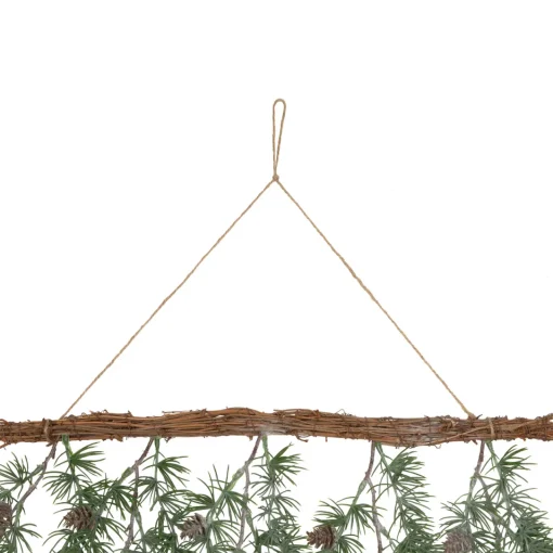 Clearance Pine Sprigs with Pine Cones Christmas Swag Wall Hanging- 27.5" Sprays, Picks & Branches