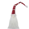 Hot Plaid Hat Santa Claus Gnome Christmas Decoration - 29.5" - Red and White Gnomes