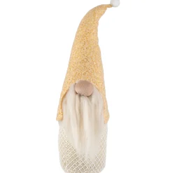 Outlet Plush Christmas Gnome with Sequins Tabletop Figure - 17.5" Gnomes