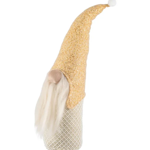 Outlet Plush Christmas Gnome with Sequins Tabletop Figure - 17.5" Gnomes