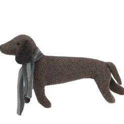 Sale Plush Dachshund Dog with Scarf Christmas Figure - 7.5” Animals