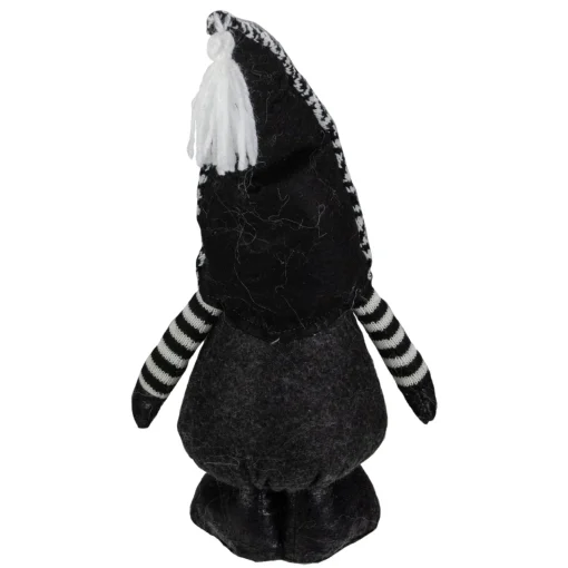 Outlet Plush Knit Gnome Christmas Figure - 17" - Black and White Gnomes