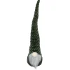 Outlet Pointy Hat Gnome Christmas Decoration - 18" - Dark Green Gnomes