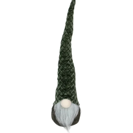 Outlet Pointy Hat Gnome Christmas Decoration - 18" - Dark Green Gnomes