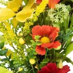 Sale Poppy and Eucalyptus Spring Wreath - 26