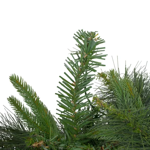 New Pre-Lit Battery Operated Ashcroft Cashmere Pine Christmas Garland - 6' x 14" - Warm White LED Lights Pre Lit