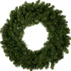 Hot Pre-Lit Battery Operated Canadian Pine Christmas Wreath - 24" - Clear LED Lights Pre Lit