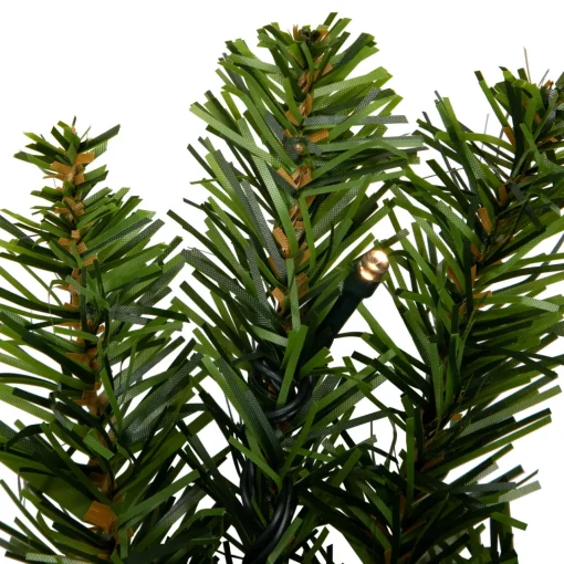 Hot Pre-Lit Battery Operated Canadian Pine Christmas Wreath - 24" - Clear LED Lights Pre Lit