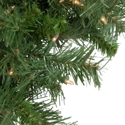 Sale Pre-Lit Black River Pine Artificial Christmas Wreath, 48-Inch, Clear Lights Pre Lit