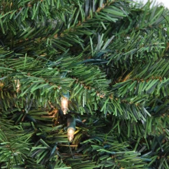New Pre-Lit Canadian Pine Artificial Christmas Teardrop Door Swag - 42" - Clear Lights Pre-Lit Swaga