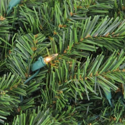 Outlet Pre-Lit Canadian Pine Artificial Christmas Teardrop Door Swag - 30" - Clear Lights Pre-Lit Swaga