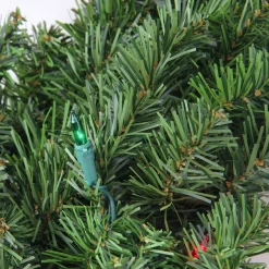 New Pre-Lit Commercial Canadian Pine Artificial Christmas Wreath - 5' - Multi Lights Commercial