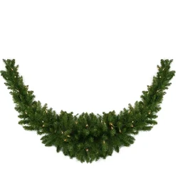 Best Pre-Lit Eastern Pine Artificial Christmas Swag - 60" - Clear Lights Pre-Lit Swaga