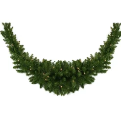Best Pre-Lit Eastern Pine Artificial Christmas Swag - 60" - Clear Lights Pre-Lit Swaga