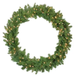 Outlet Pre-Lit Northern Pine Artificial Christmas Wreath - 36" - Clear Lights Pre Lit