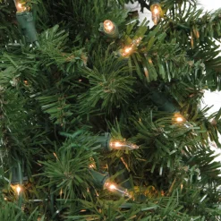 Outlet Pre-Lit Northern Pine Artificial Christmas Wreath - 36" - Clear Lights Pre Lit