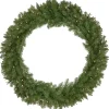 Hot Pre-Lit Rockwood Pine Artificial Christmas Wreath, 36-Inch, Warm White LED Lights Pre Lit