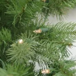 Outlet Pre-Lit Snow Mountain Pine Artificial Christmas Wreath - 30" - Clear Lights Pre Lit