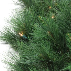 Outlet Pre-lit White Valley Pine Artificial Christmas Wreath - 48" - Clear Lights Pre Lit