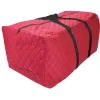 Quilted Red Christmas Holiday Storage Bag Storage