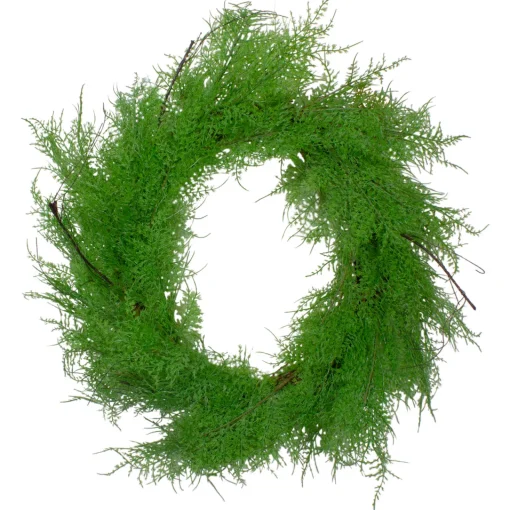 Discount Real Touch™? Artificial Cedar Christmas Wreath - 24" - Unlit Unlit