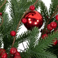Hot Real Touch™? Berries and Pine Artificial Christmas Wreath - 32