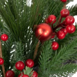 Hot Real Touch™? Berries and Pine Artificial Christmas Wreath - 32