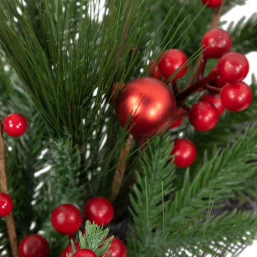 Hot Real Touch™? Berries and Pine Artificial Christmas Wreath - 32" - Unlit Unlit