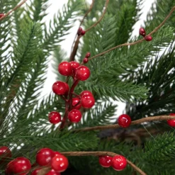 Hot Real Touch™? Berries and Pine Artificial Christmas Wreath - 32