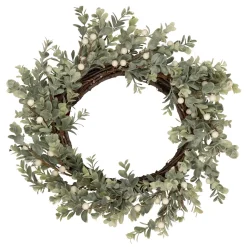 Hot Real Touch™? Berry and Eucalyptus Christmas Wreath - 18" - Unlit Unlit