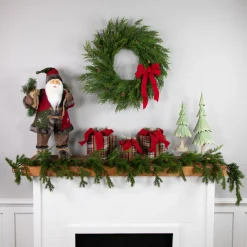 Discount Real Touch™? Cedar Artificial Christmas Wreath with Pinecones - 24" - Unlit Unlit