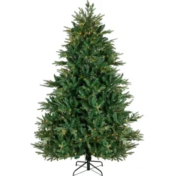 Sale Real Touch™? Full Pre-Lit Juniper Pine Artificial Christmas Tree - 6.5' - Warm White LED Pre-Lit