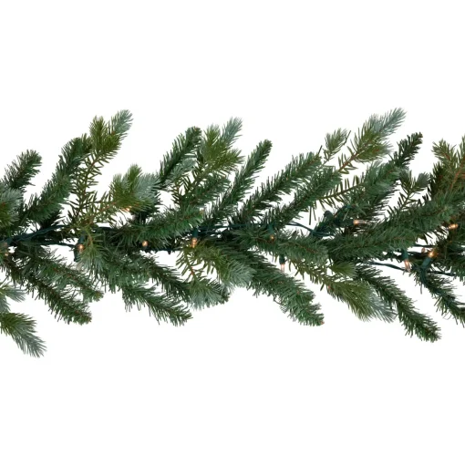 Hot Real Touch™? Pre-Lit Blue Spruce Artificial Christmas Garland - 9' x 14" - Clear Lights Pre Lit