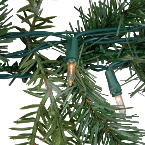 Hot Real Touch™? Pre-Lit Blue Spruce Artificial Christmas Garland - 9' x 14" - Clear Lights Pre Lit