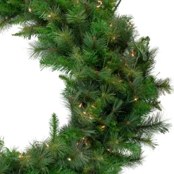 Best Real Touch™? Pre-Lit Canyon Pine Artificial Christmas Wreath - 60" - Clear LED Lights Pre Lit