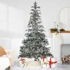 Sale Real Touch™? Pre-Lit Full Flocked Whistler Noble Fir Artificial Christmas Tree - 6.5' - Clear Lights Pre-Lit