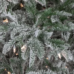 Sale Real Touch™? Pre-Lit Full Flocked Whistler Noble Fir Artificial Christmas Tree - 6.5' - Clear Lights Pre-Lit