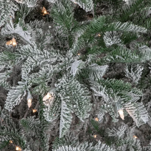 Sale Real Touch™? Pre-Lit Full Flocked Whistler Noble Fir Artificial Christmas Tree - 6.5' - Clear Lights Pre-Lit